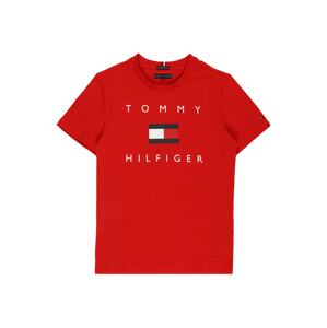 TOMMY HILFIGER Tričko  červená / bílá / noční modrá