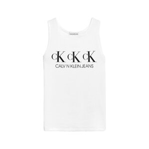 Calvin Klein Jeans Top  bílá / černá