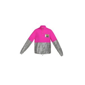 myMo ATHLSR Přechodná bunda  pink / černá / šedá / stříbrná