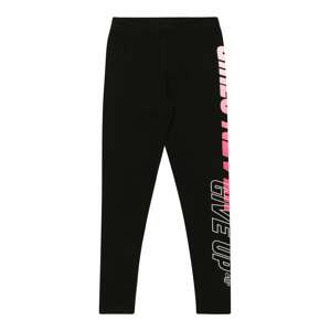 4F Sportovní kalhoty  černá / bílá / pink / růžová
