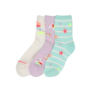 GAP Ponožky  mátová / fialová / bílá / mix barev