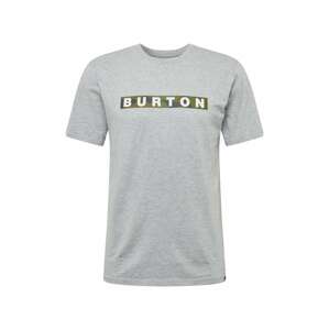 BURTON Funkční tričko 'VAULT'  šedý melír / trávově zelená / bílá