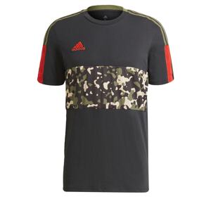 ADIDAS PERFORMANCE Funkční tričko  černá / červená / šedá / zelená