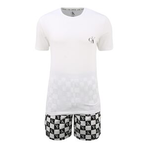 Calvin Klein Underwear Pyžamo krátké  bílá / černá