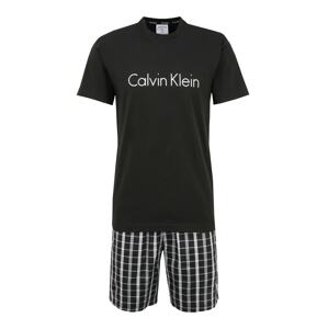 Calvin Klein Underwear Pyžamo krátké  černá / bílá