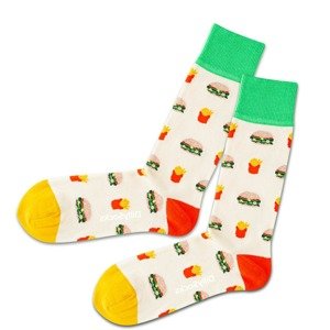 DillySocks Socken  bílá / žlutá / limetková / červená / starorůžová