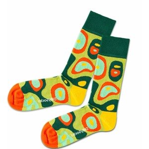 DillySocks Ponožky 'Grass Island' žlutá / mátová / světle zelená / tmavě zelená / oranžová