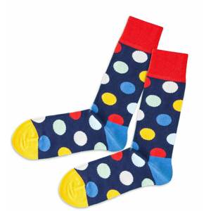 DillySocks Ponožky  modrá / červená / žlutá / bílá