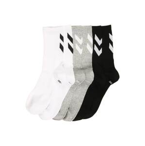 Hummel Sportovní ponožky 'CHEVRON'  šedý melír / černá / bílá