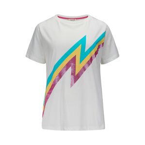 Sugarhill Brighton T-Shirt 'Maggie Zap! Bright Lightning'  žlutá / tyrkysová / fialová / offwhite