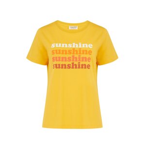 Sugarhill Brighton Tričko 'Maggie Retro Sunshine'  žlutá / bílá / oranžová