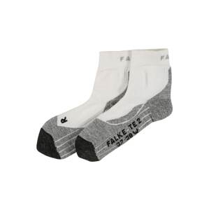 FALKE Sportovní ponožky  bílá / šedá / černá