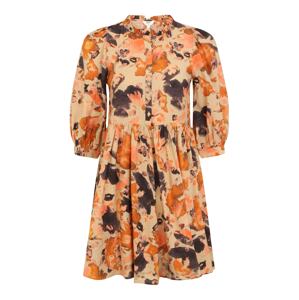 OBJECT Petite Košilové šaty 'GALINA'  písková / oranžová / broskvová / grafitová