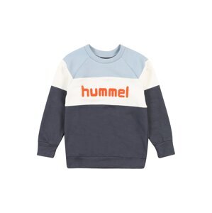 Hummel Sweatshirt  tmavě modrá / opálová / bílá / oranžová