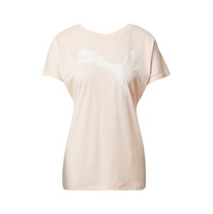 PUMA Funkční tričko  pastelově růžová / bílá