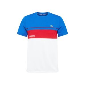Lacoste Sport Funkční tričko  bílá / modrá / červená