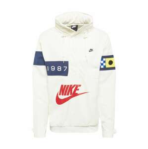 Nike Sportswear Přechodná bunda 'Reissue'  bílá / červená / námořnická modř / žlutá