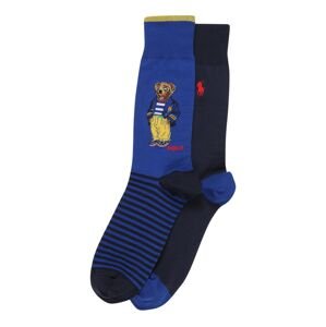 Polo Ralph Lauren Ponožky  modrá / žlutá / hnědá / bílá / červená