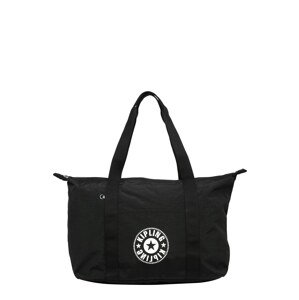 KIPLING Nákupní taška 'Art' černá / bílá