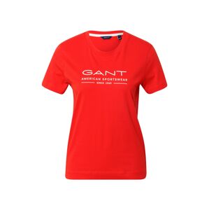 GANT Tričko  bílá / červená