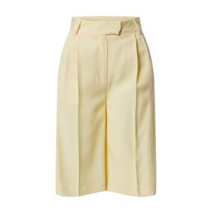 Another Label Kalhoty se sklady v pase 'Dryade' světle žlutá