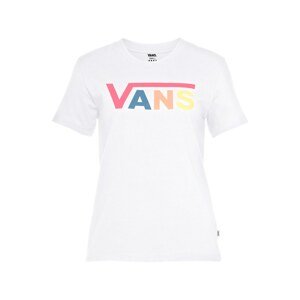 VANS Tričko  bílá / pink / žlutá / modrá