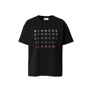 Blanche Tričko  černá / krémová / zelená / fialová / grenadina