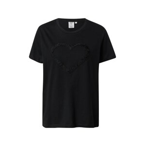 OVS T-Shirt 'SAN VALENTINO'  černá