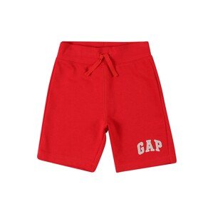 GAP Kalhoty  červená / bílá