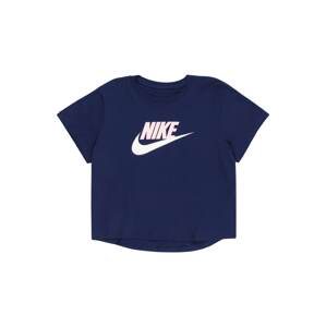 Nike Sportswear Tričko  marine modrá / růžová / bílá