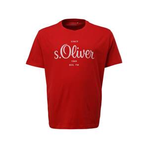 s.Oliver Red Label Big & Tall Tričko  červená / bílá