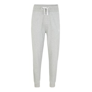 BOSS Casual Pyžamové kalhoty  šedý melír / bílá
