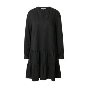 COMMA Košilové šaty  černá