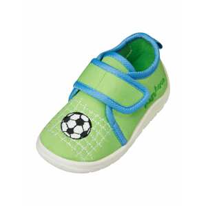 PLAYSHOES Pantofle 'Fußball'  modrá / zelená / černá / bílá