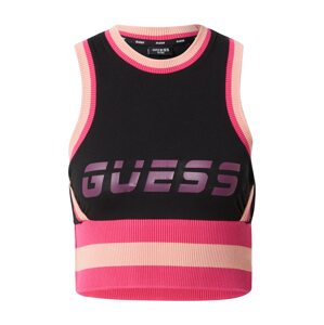 GUESS Sportovní top  pink / černá / růžová / fialová