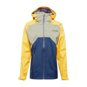 COLUMBIA Outdoorová bunda 'Rain Scape'  šafrán / námořnická modř / světle žlutá