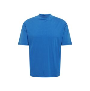 NU-IN Tričko 'Mock Neck Relaxed T-shirt'  modrá