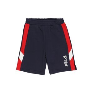 FILA Sportovní kalhoty  bílá / červená / tmavě modrá