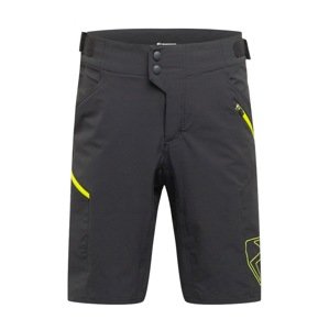 ZIENER Sportovní kalhoty 'NEONUS'  černá / svítivě žlutá