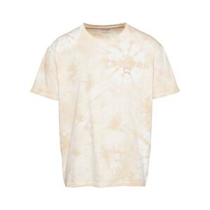 WRANGLER T-Shirt  béžová / bílá