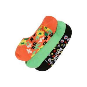 Happy Socks Ponožky 'Flower' žlutá / světle zelená / oranžová / černá