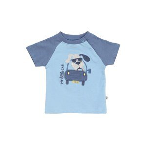JACKY T-Shirt 'HAPPY CAR FRIENDS'  královská modrá / světlemodrá / bílá