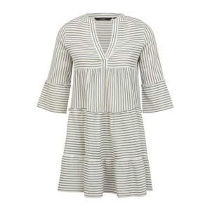 Vero Moda Petite Košilové šaty 'HELI'  bílá / zelená