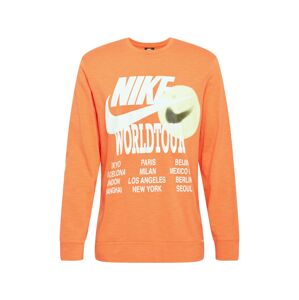 Nike Sportswear Mikina olivová / oranžová / bílá