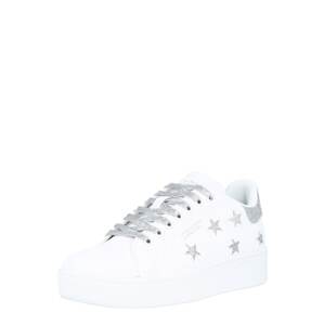 Benetton Footwear Tenisky 'TRIPLE STARS'  bílá / stříbrně šedá