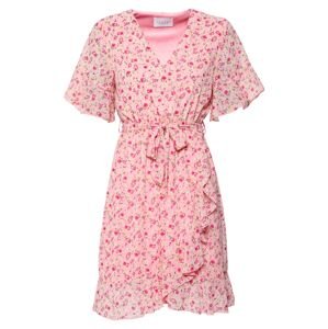 SISTERS POINT Letní šaty 'NEW GRETO-6'  zelená / pink / tmavě růžová / bílá