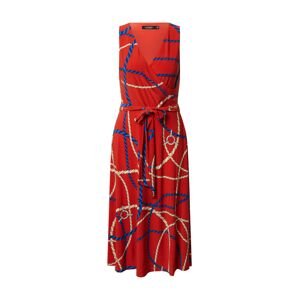 Lauren Ralph Lauren Letní šaty 'CARANA'  červená / béžová / námořnická modř / světle béžová