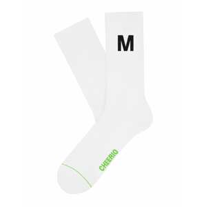 CHEERIO* Ponožky 'Alphabest M'  bílá