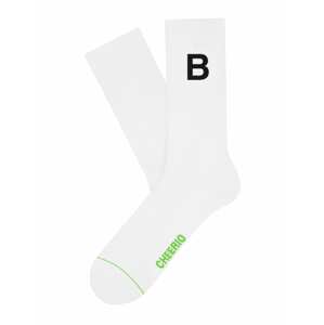 CHEERIO* Ponožky 'Alphabest B'  bílá
