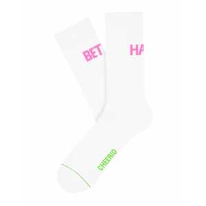 CHEERIO* Ponožky 'BETTER HALF'  bílá / pink